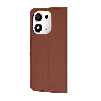 Capa para Honor 600 Smart, Techsuit, Leather Folio, Castanha
