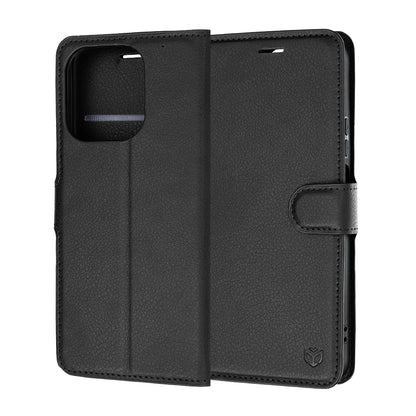 Capa para Honor 600 Smart, Techsuit, Leather Folio, Preta
