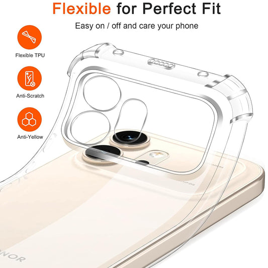 Capa para Honor 600, Techsuit, Shockproof Clear, Transparente