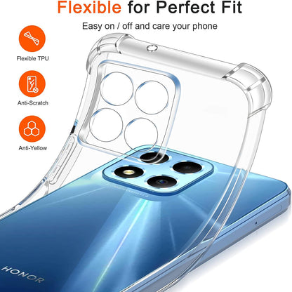 Capa para Honor 70 Lite / X6 / X8 5G, Techsuit, Transparente à Prova de Choques