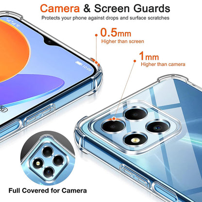 Capa para Honor 70 Lite / X6 / X8 5G, Techsuit, Transparente à Prova de Choques