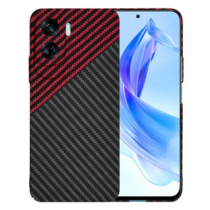 Capa para Honor 90 Lite, Techsuit, Carbonite FiberShell, Preto Vermelho