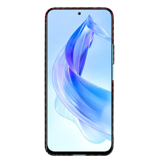 Capa para Honor 90 Lite, Techsuit, Carbonite FiberShell, Preto Vermelho