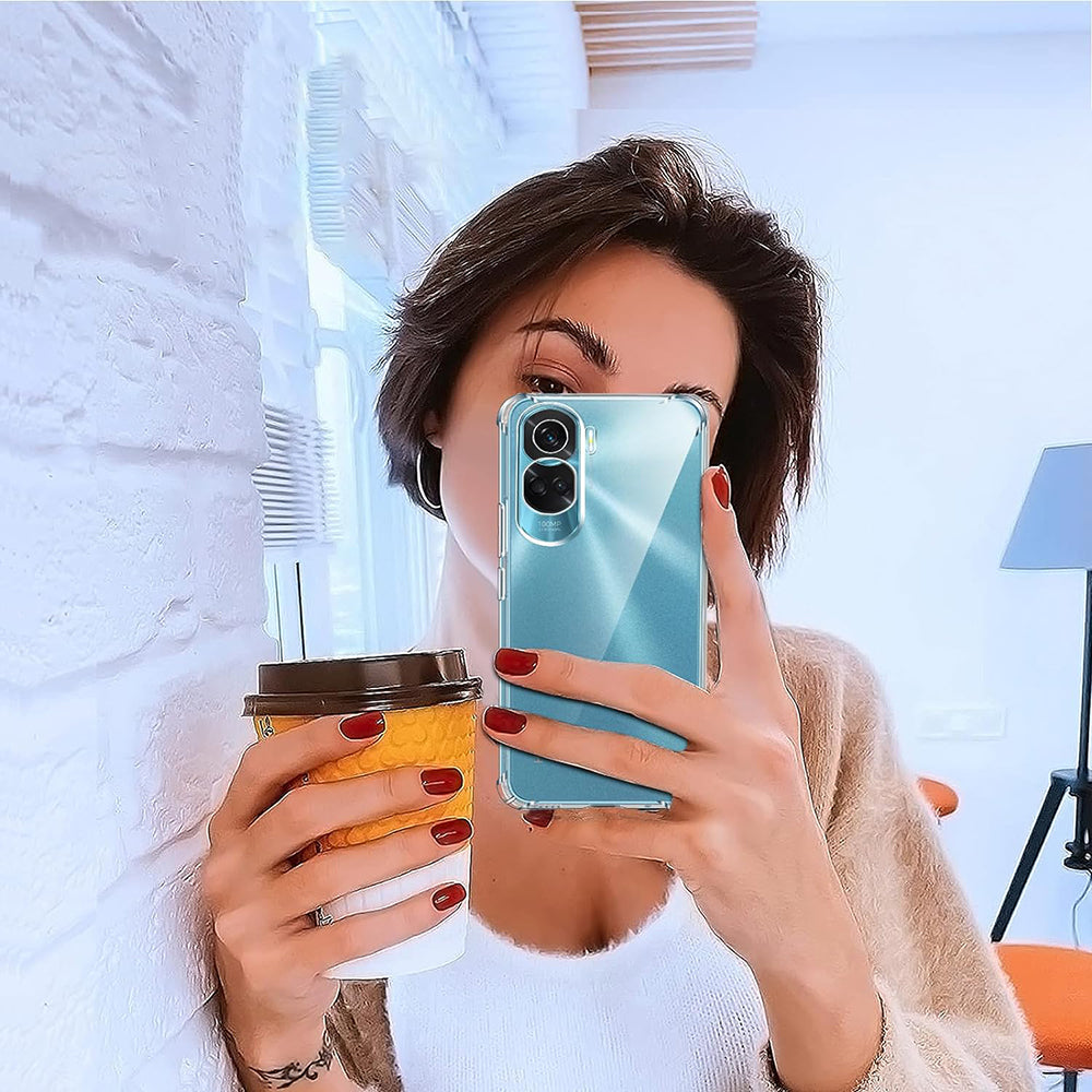 Capa para Honor 90 Lite, Techsuit, Shockproof Clear, Transparente