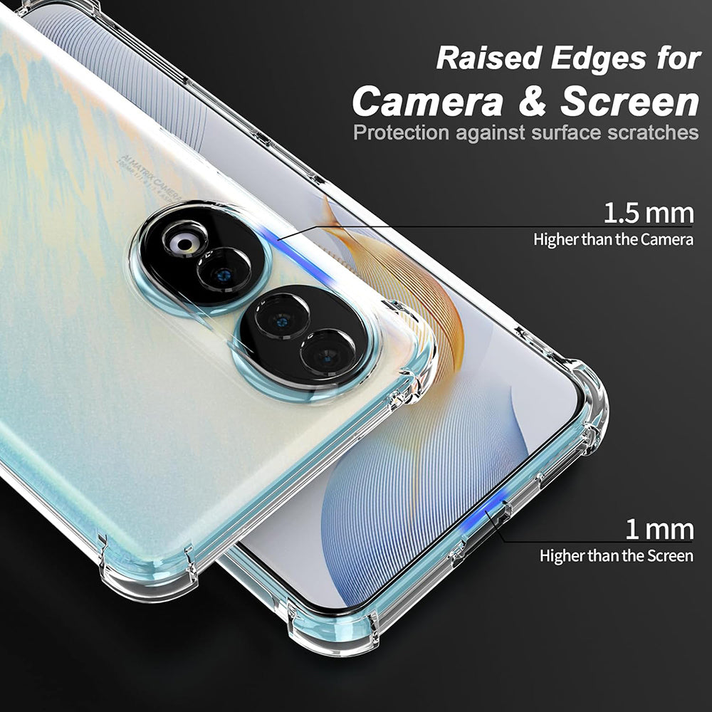 Capa para Honor 90 Pro, Techsuit, Shockproof Clear, Transparente