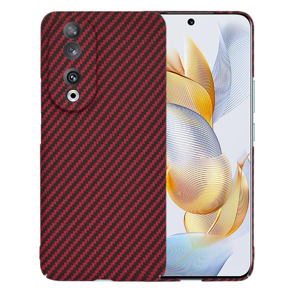 Case for Honor 90, Techsuit, Carbonite FiberShell, Red