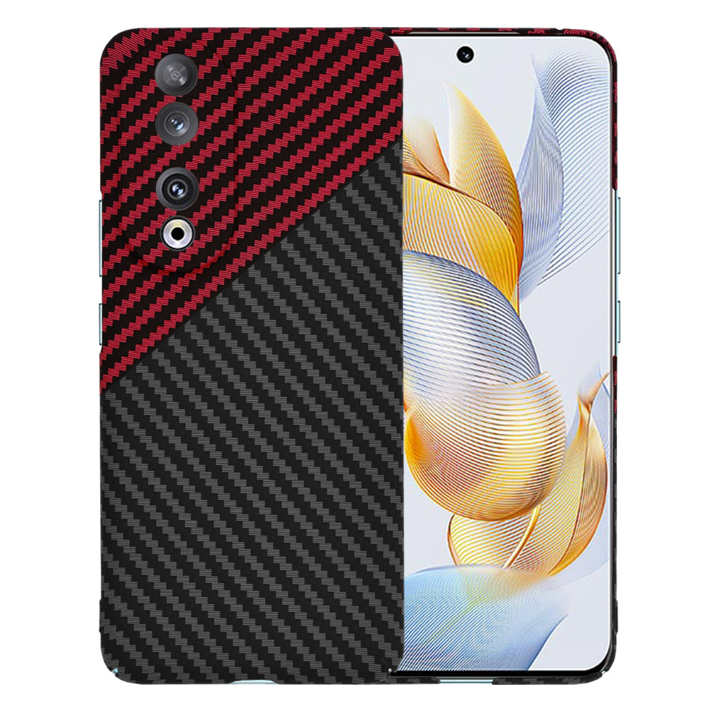 Capa para Honor 90, Techsuit, Carbonite FiberShell, Preto Vermelho