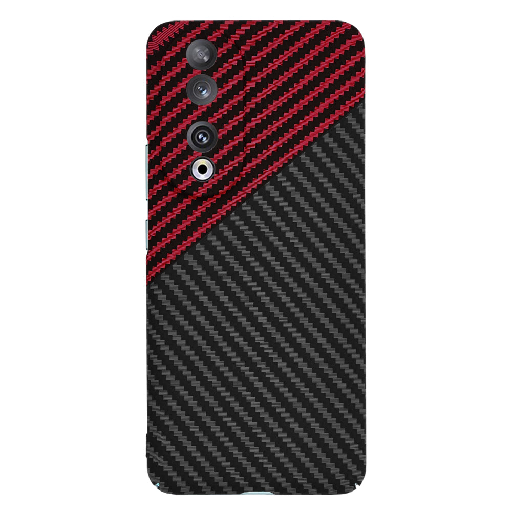 Capa para Honor 90, Techsuit, Carbonite FiberShell, Preto Vermelho