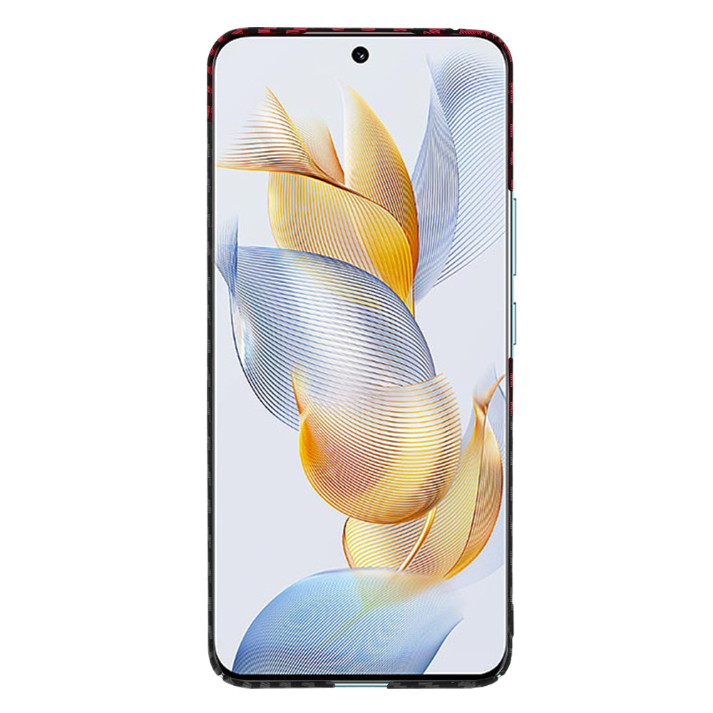 Capa para Honor 90, Techsuit, Carbonite FiberShell, Preto Vermelho