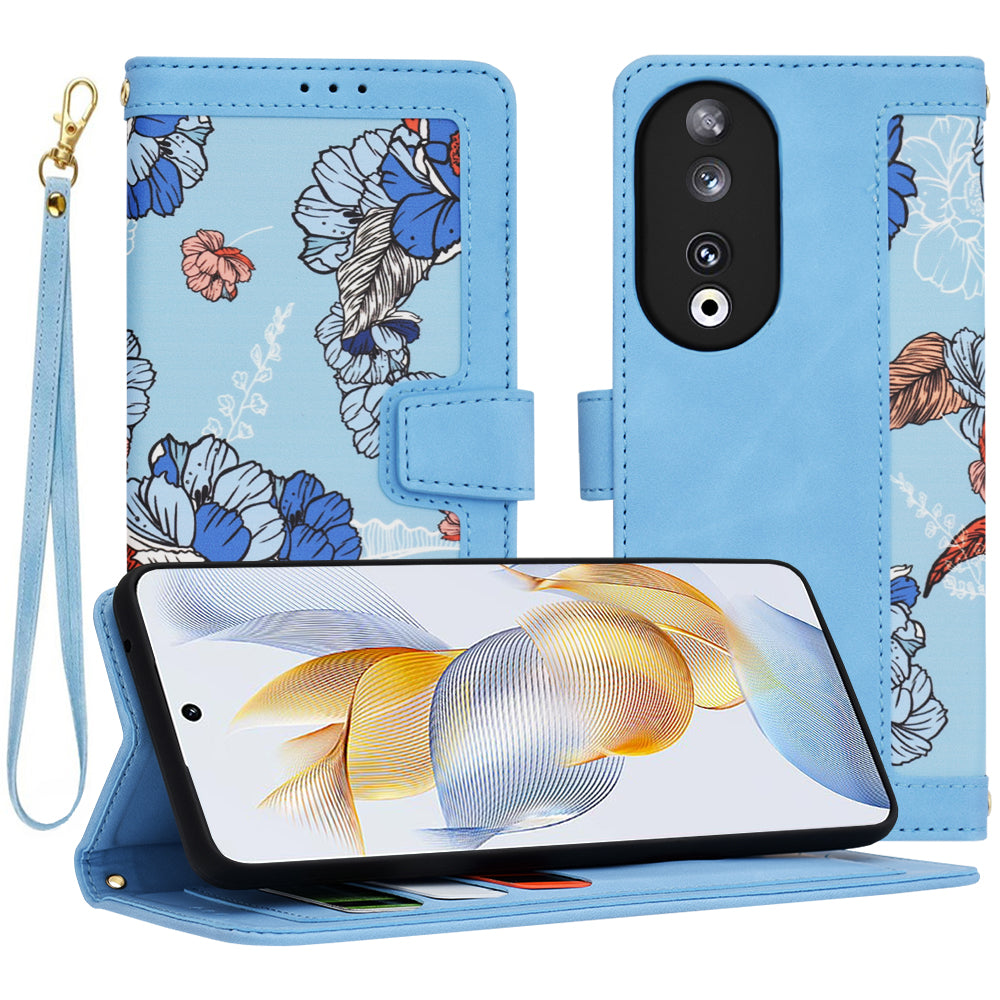 Capa para Honor 90, Techsuit, FlipCraft, Azul