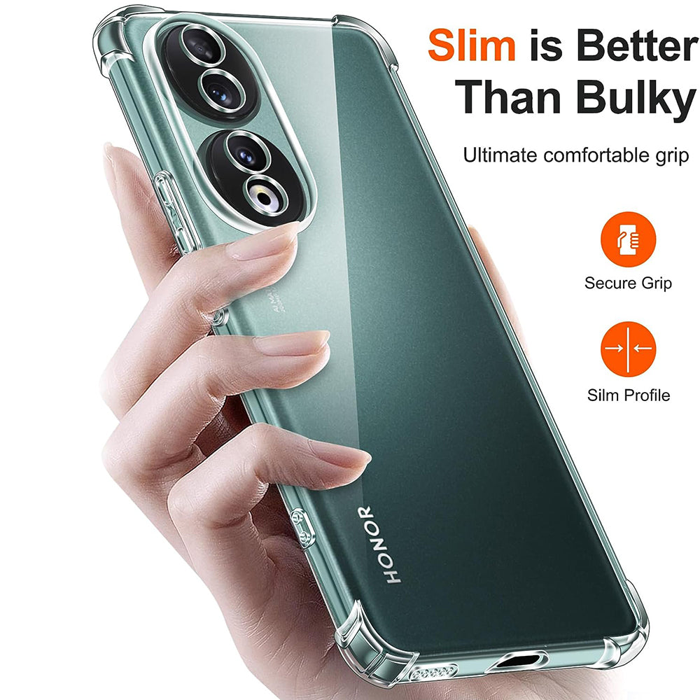 Capa para Honor 90, Techsuit, Shockproof Clear, Transparente