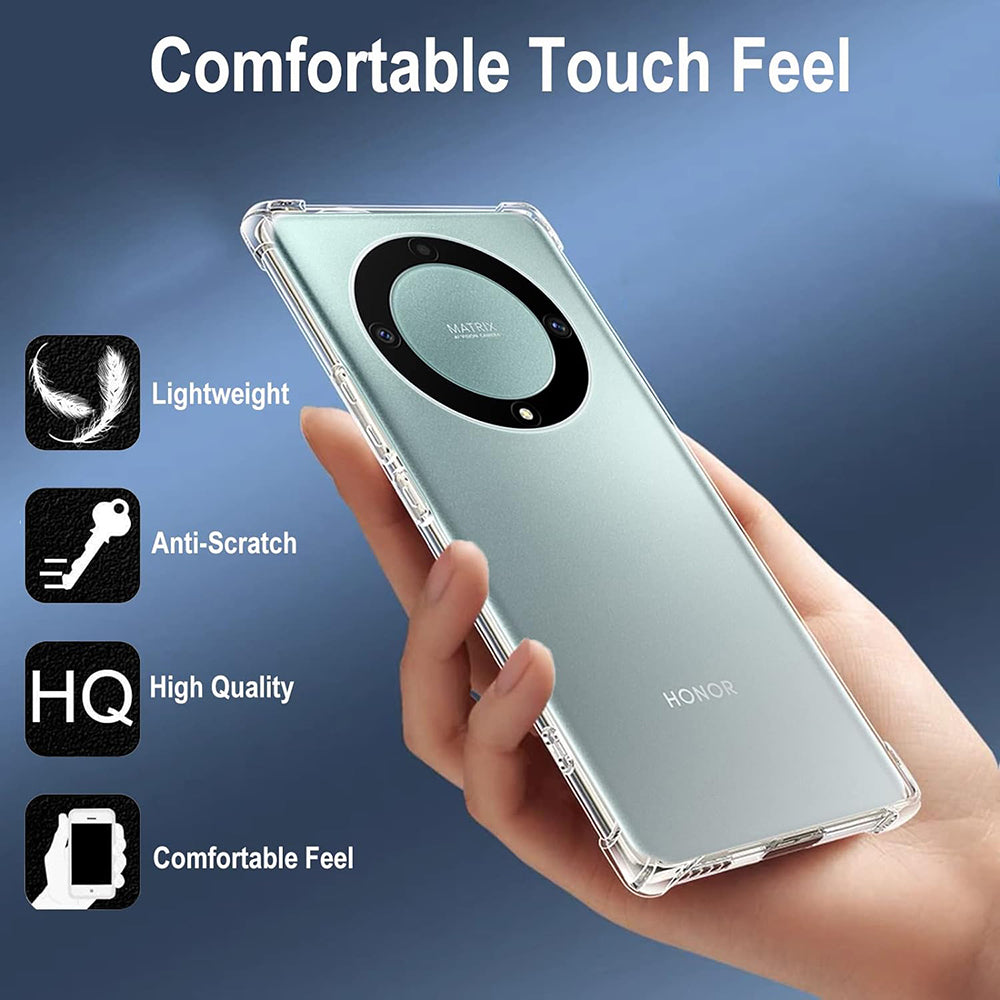 Capa para Honor Magic5 Lite, Techsuit, Shockproof Clear, Transparente