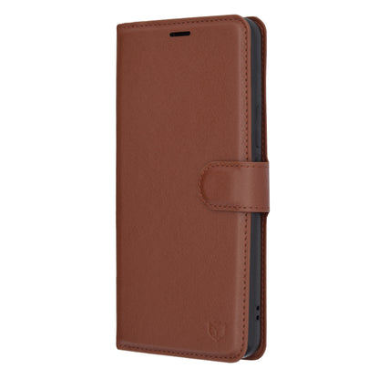 Capa para Honor Magic5 Pro, Techsuit, Leather Folio, Castanha