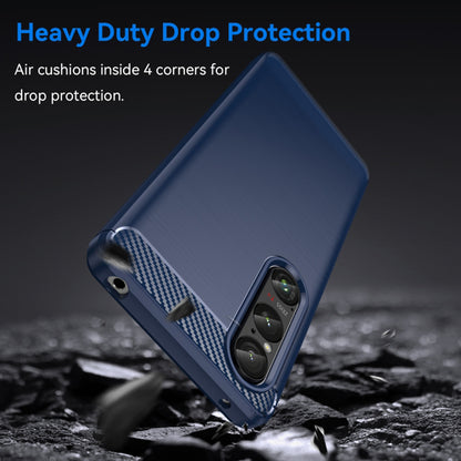 Capa para Honor Magic6 Lite, Techsuit, Carbono, Azul