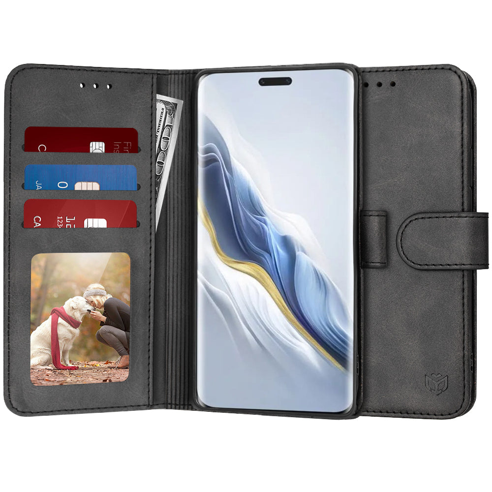 Capa para Honor Magic6 Pro, Techsuit, Diary Book, Preta