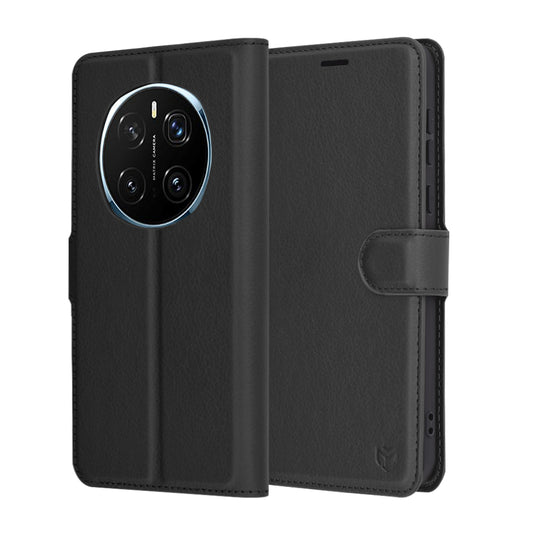 Case for Honor Magic7 Pro, Techsuit, Leather Folio, Black