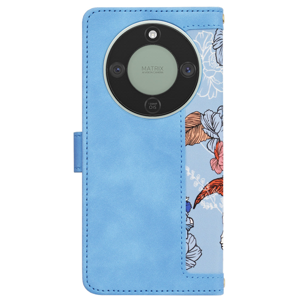 Capa para Honor Magic8 Lite, Techsuit, FlipCraft, Azul