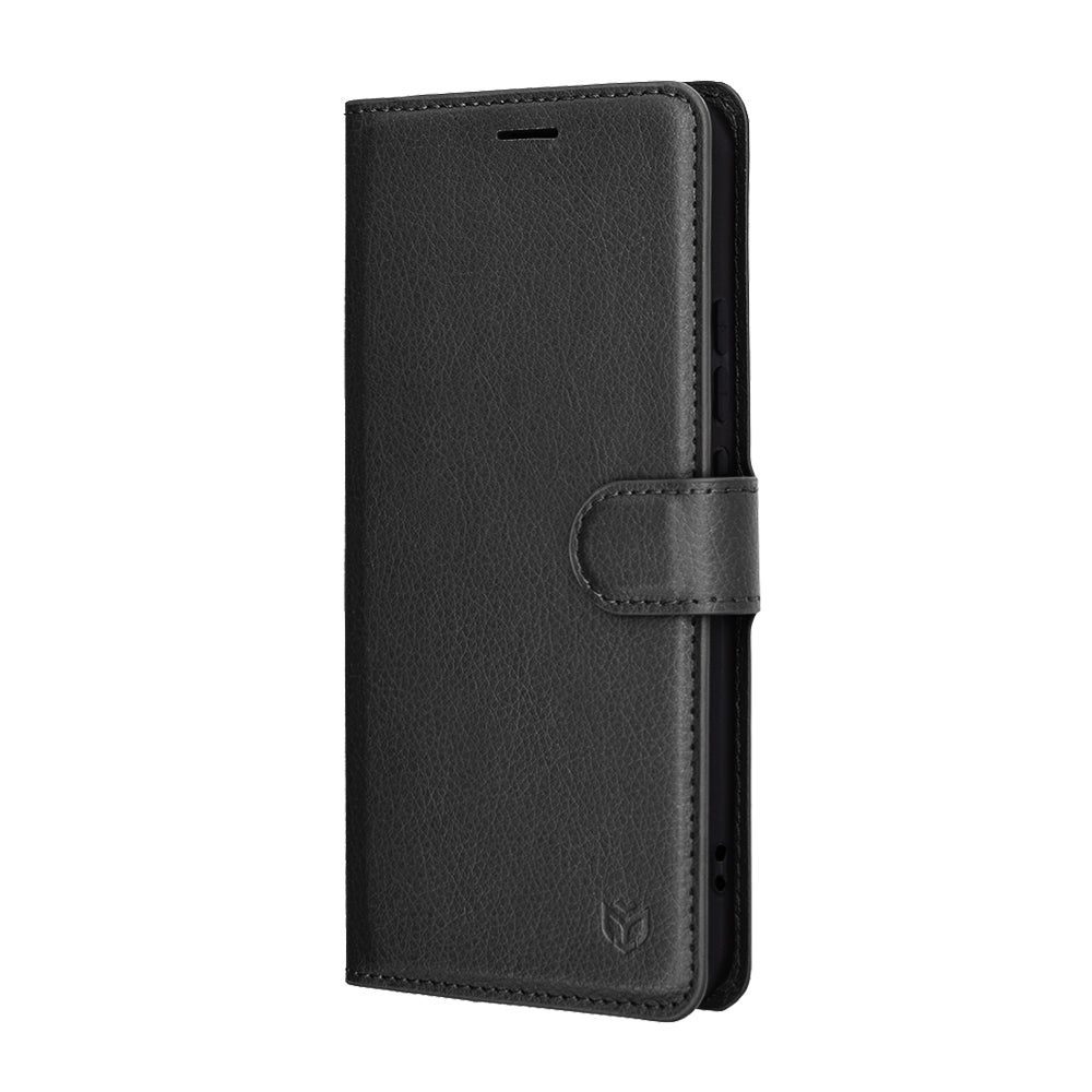 Capa para Honor Magic8 Lite, Techsuit, Leather Folio, Preta
