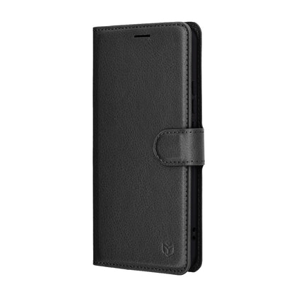 Capa para Honor Magic8 Lite, Techsuit, Leather Folio, Preta