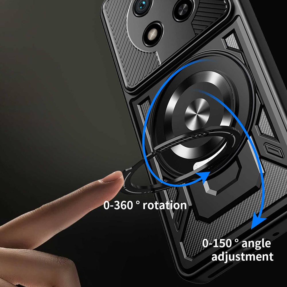 Capa para Honor Magic8 Lite, Techsuit, RuggedCam, Cinza