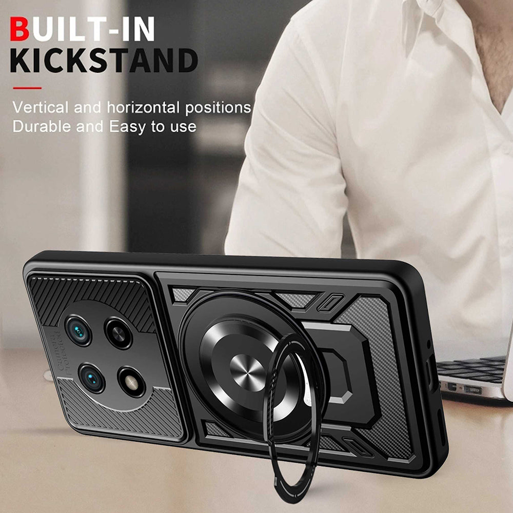 Capa para Honor Magic8 Lite, Techsuit, RuggedCam, Cinza