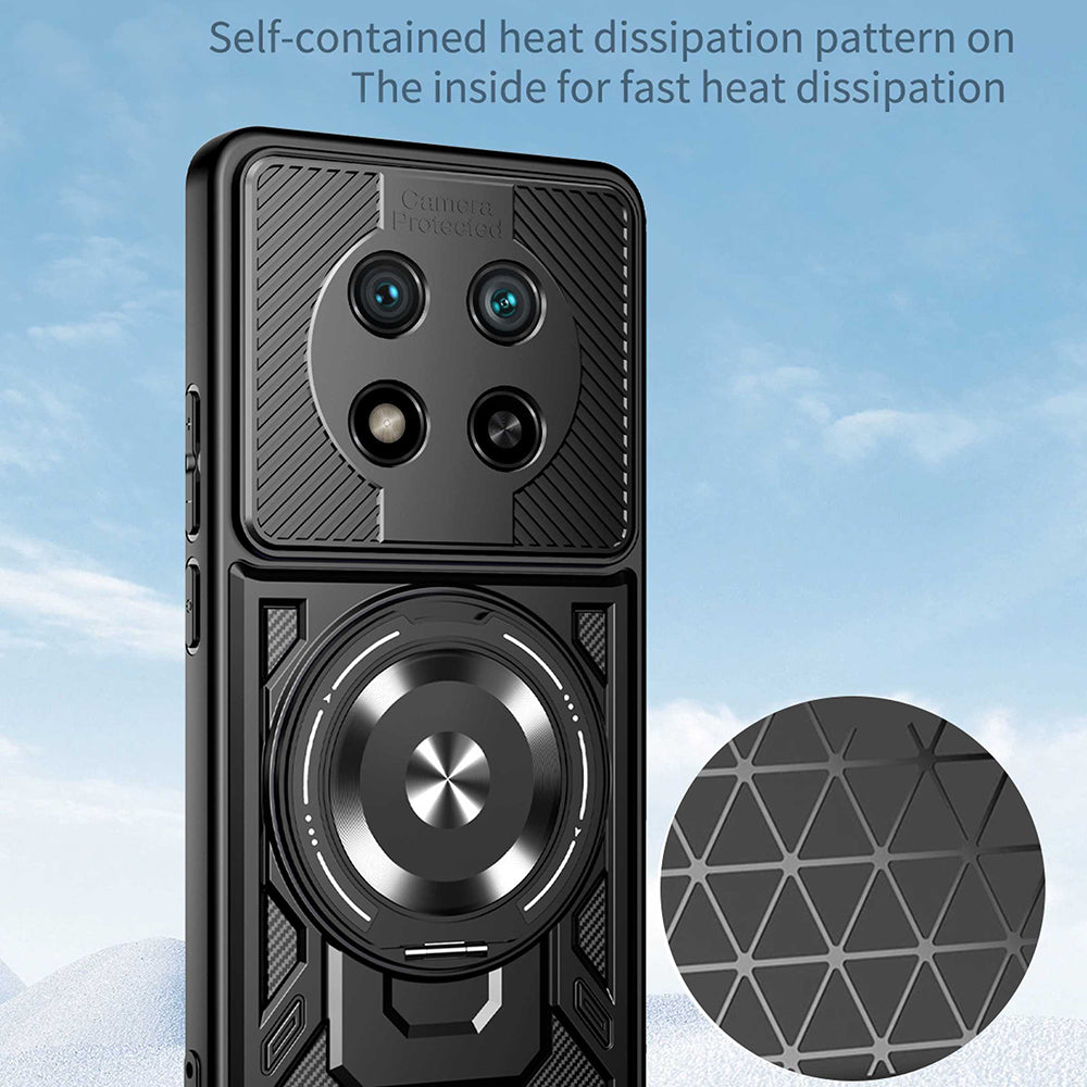 Capa para Honor Magic8 Lite, Techsuit, RuggedCam, Cinza