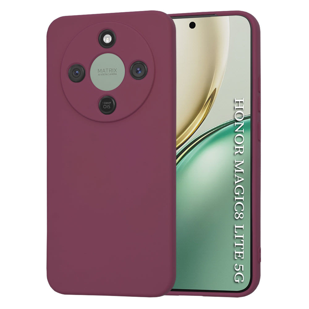Capa para Honor Magic8 Lite, Techsuit, SoftFlex, Cor de Cereja