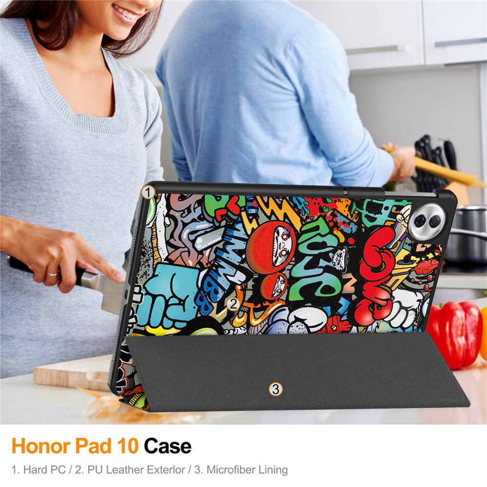 Capa para Honor Pad 10, Techsuit, FoldPro Urban Vibe, Multicolor
