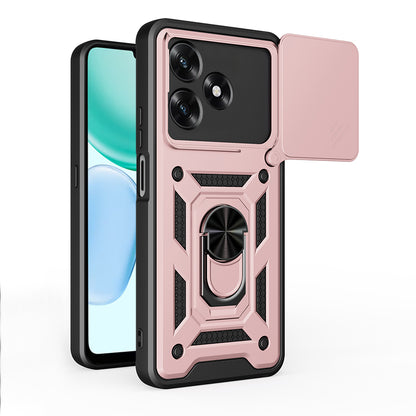 Capa para Honor X5c Plus, Techsuit, CamShield, Rosa Dourado