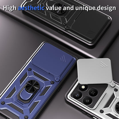 Capa para Honor X5c Plus, Techsuit, CamShield, Rosa Dourado