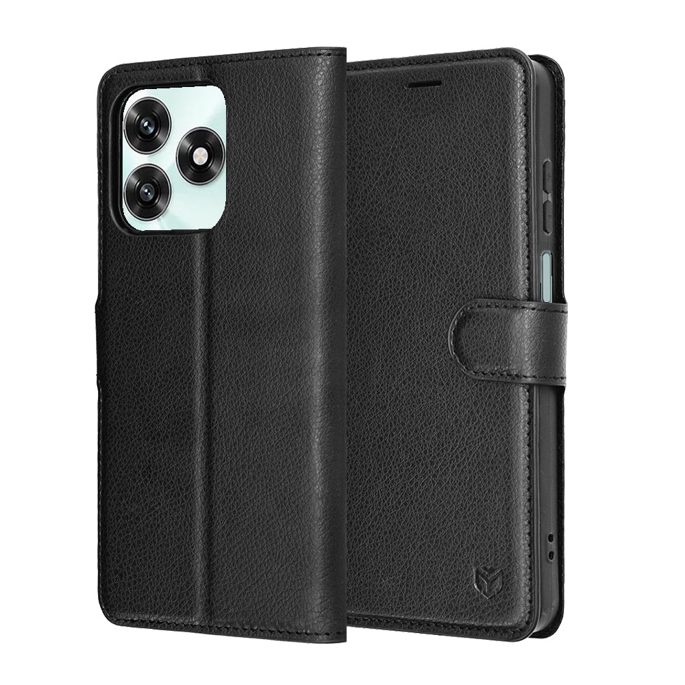 Capa para Honor X5c Plus, Techsuit, Leather Folio, Preta