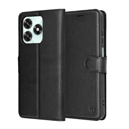 Capa para Honor X5c Plus, Techsuit, Leather Folio, Preta