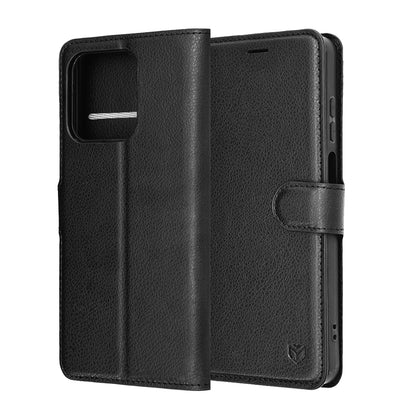 Capa para Honor X5c Plus, Techsuit, Leather Folio, Preta