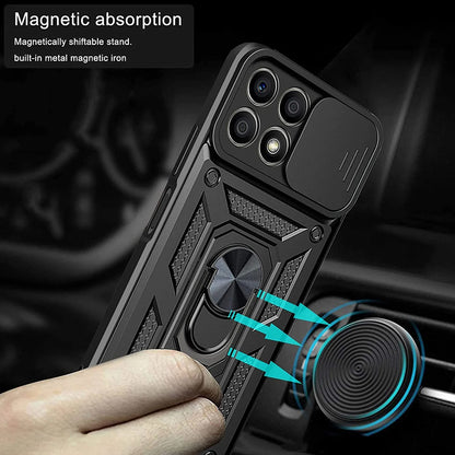 Capa para Honor X6a, Techsuit, CamShield, Preta