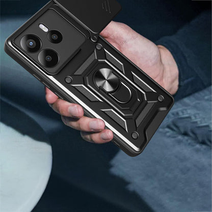 Case for Honor X6c, Techsuit, CamShield, Black