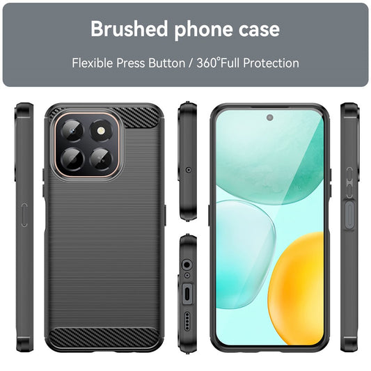 Capa para Honor X6c, Techsuit, Carbono, Preta