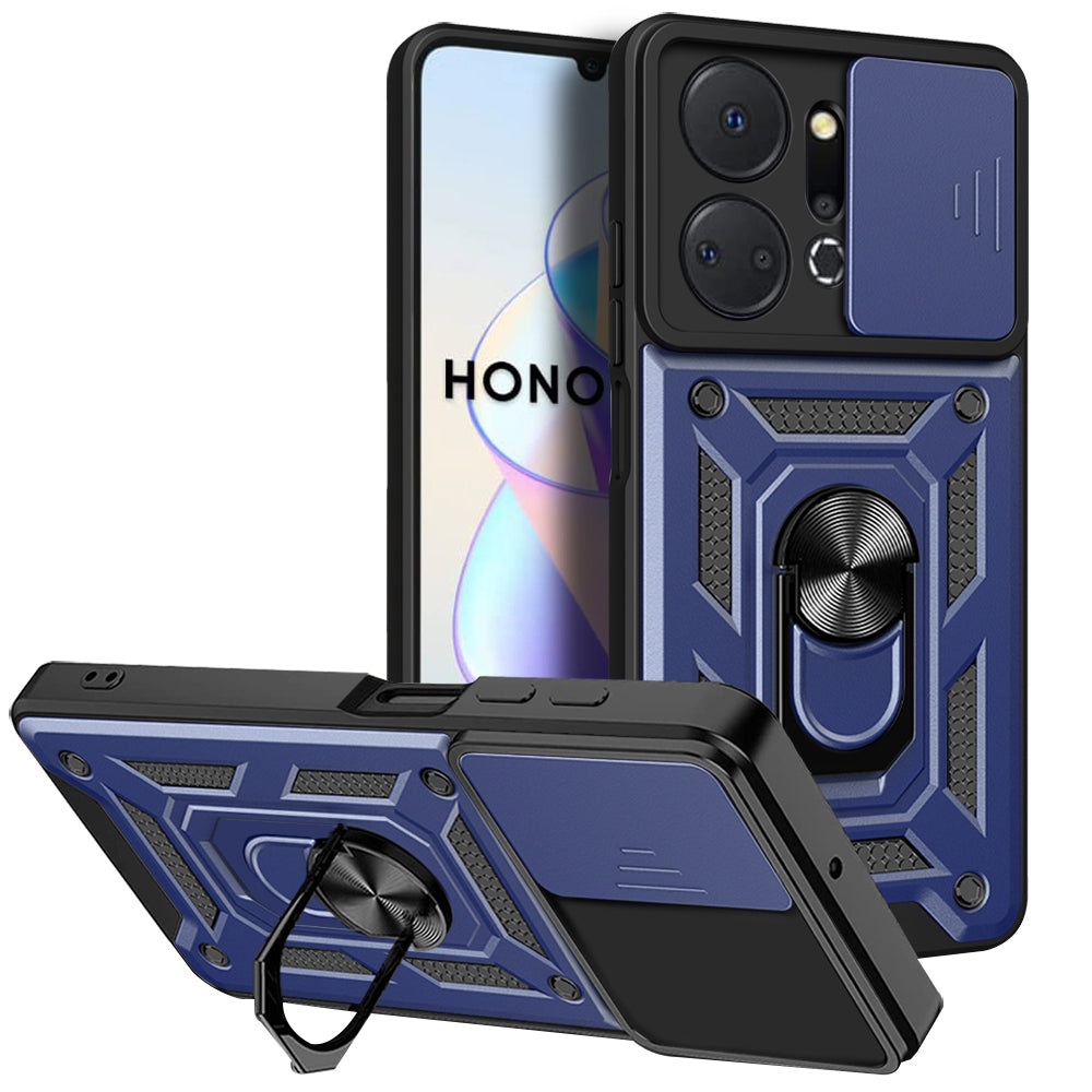 Case for Honor X7a, Techsuit, CamShield, Blue