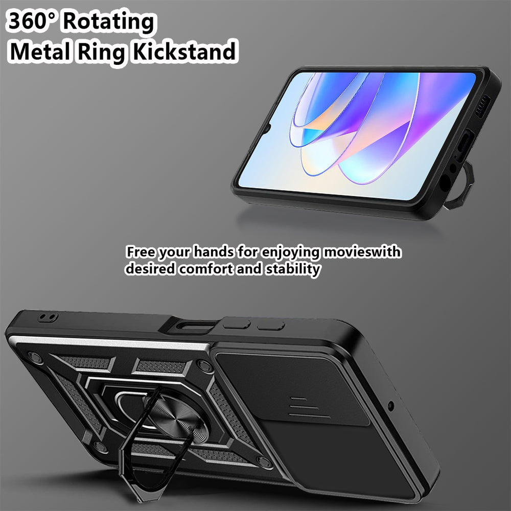 Capa para Honor X7a, Techsuit, CamShield, Preta