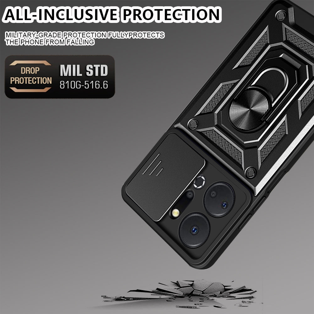 Capa para Honor X7a, Techsuit, CamShield, Preta