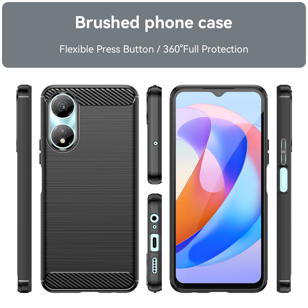 Capa para Honor X7b 5G / 90 Smart / X7b 4G, Techsuit, Carbono, Preta