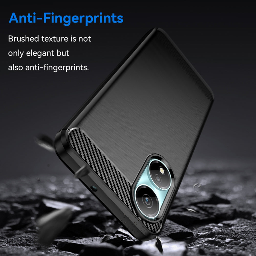 Capa para Honor X7b 5G / 90 Smart / X7b 4G, Techsuit, Carbono, Preta