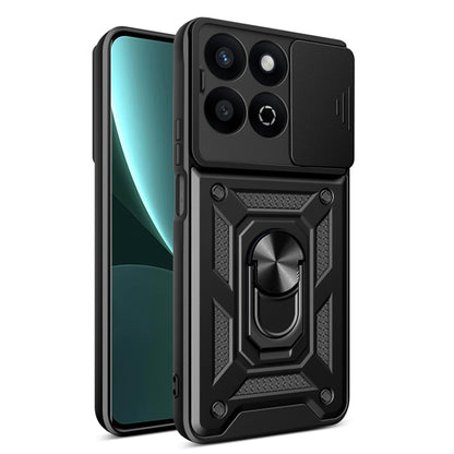 Case for Honor X7c / 200 Smart, Techsuit, CamShield, Black