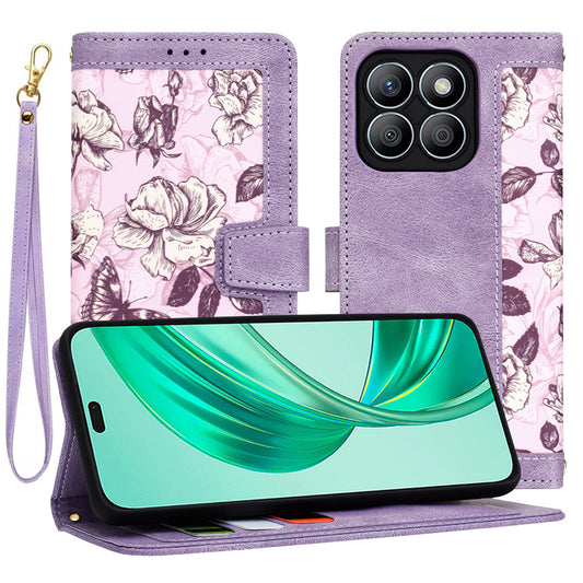 Capa para Honor X8b, Techsuit, FlipCraft, Roxo