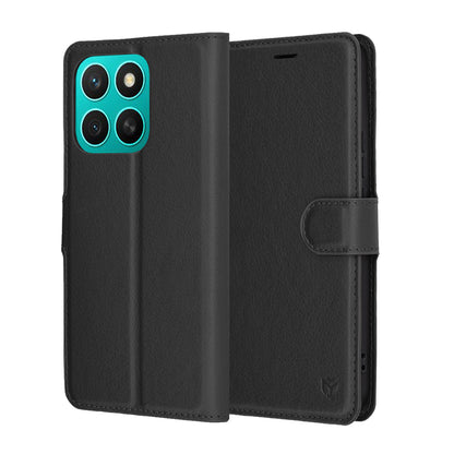 Capa para Honor X8c, Techsuit, Leather Folio, Preta