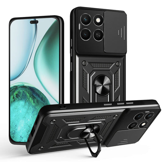 Capa para Honor X8c, Techsuit, CamShield, Preta