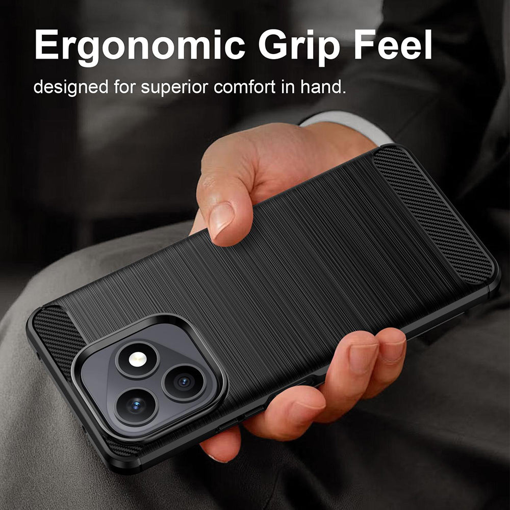 Capa para Honor X8d, Techsuit, Carbono, Preta
