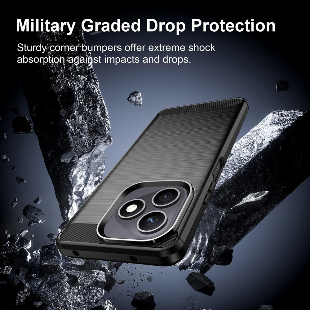 Capa para Honor X8d, Techsuit, Carbono, Preta