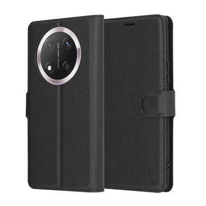 Capa para Honor X9c / Magic7 Lite, Techsuit, Leather Folio, Preta