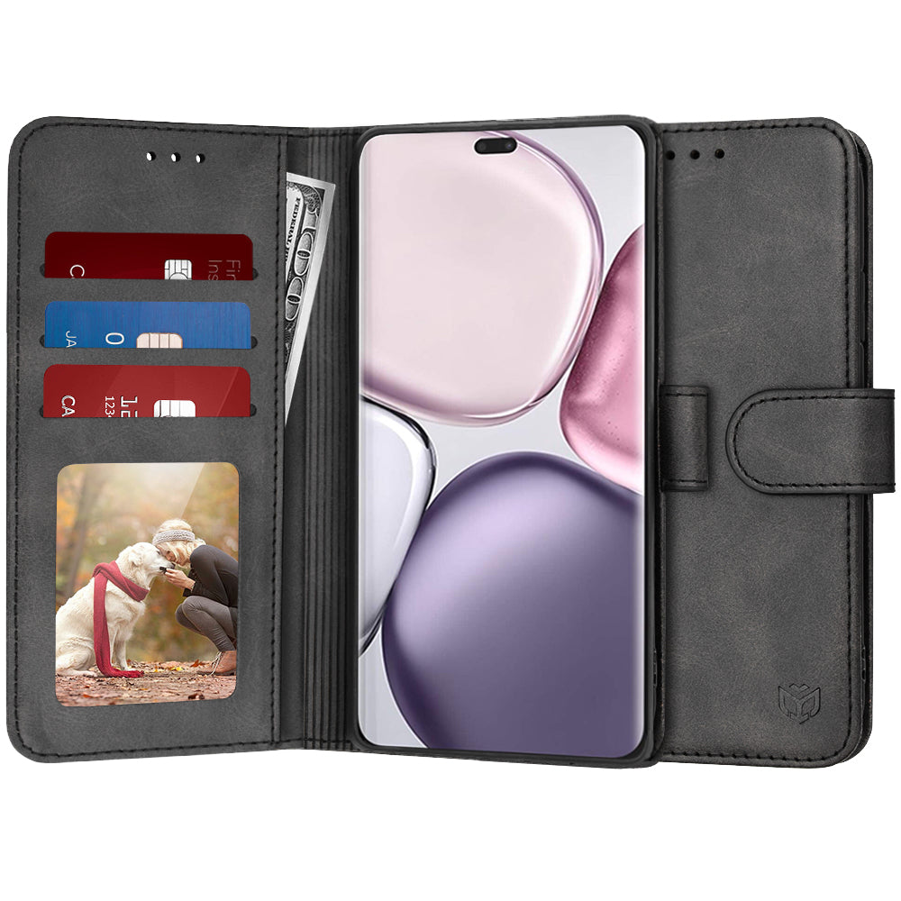 Capa para Honor X9c / Magic7 Lite, Techsuit, Diary Book, Preta