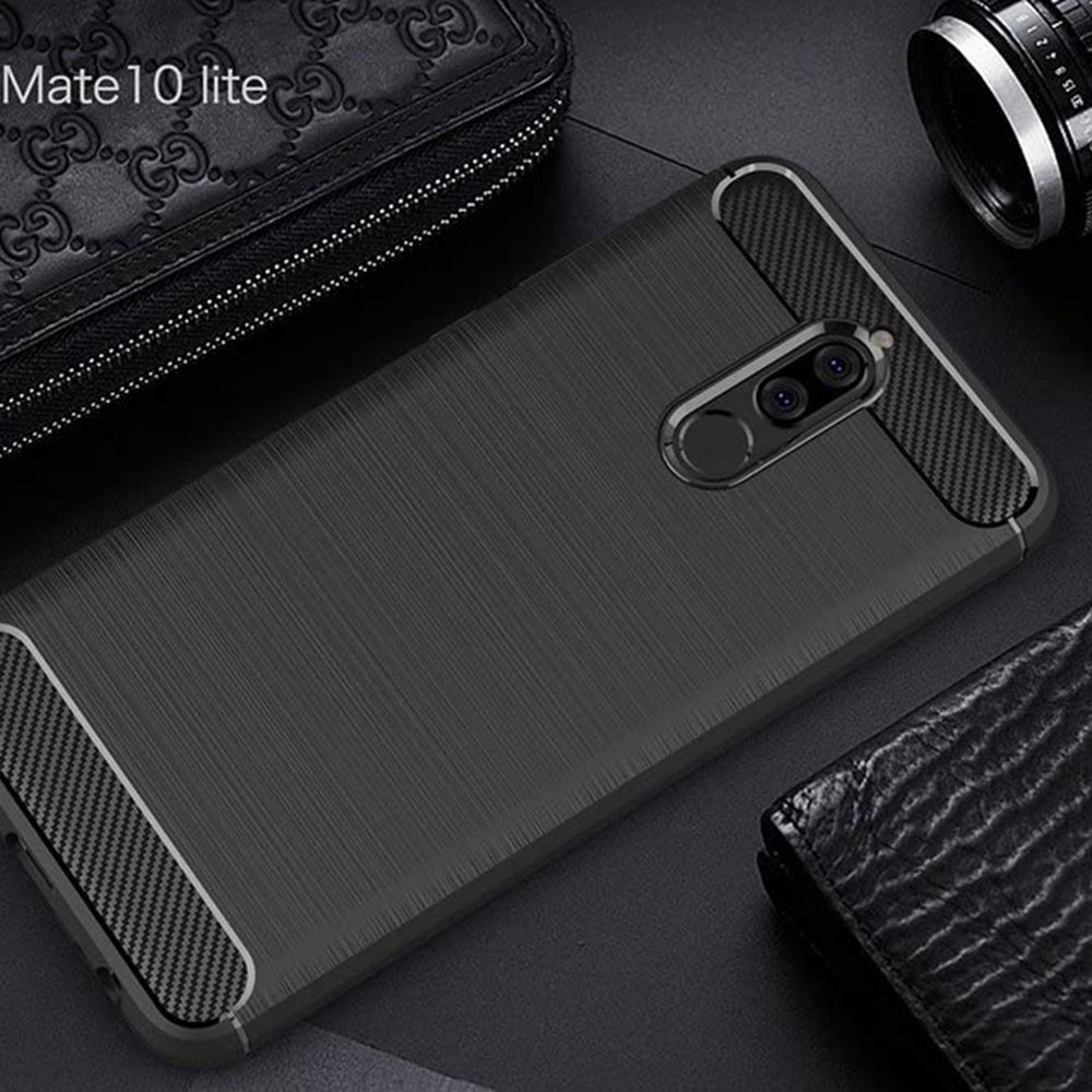 Capa para Huawei Mate 10 Lite, Techsuit, Carbono, Preta